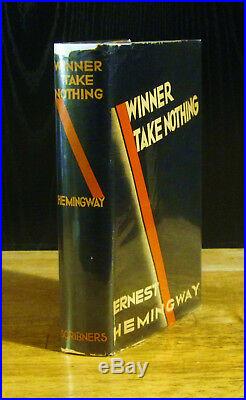 Winner Take Nothing (1933) Ernest Hemingway, Signed, 1st Edition In Original Dj