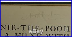 Winnie the Pooh A. A. Milne SIGNED True First Edition 1st Printing 1926 AA