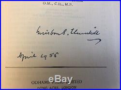 Winston Churchill Signed & Dated Great Contemporaries. First Edition Thus