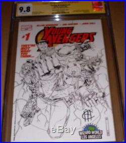 Young Avengers 1 Wizard Sketch Variant CGC SS 9.8 SIGNED Cheung 1st Kate Bishop