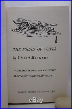Yukio Mishima SIGNED The Sound of Waves First Edition UK with Dust Jacket