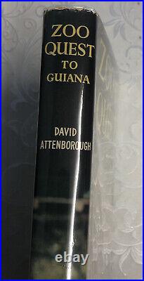 Zoo Quest To Guiana SIGNED David Attenborough 1956 First Edition Lutterworth HB
